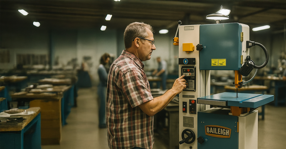 Baileigh BSV-12VS-V2 1 HP Vertical Band Saw, 120V