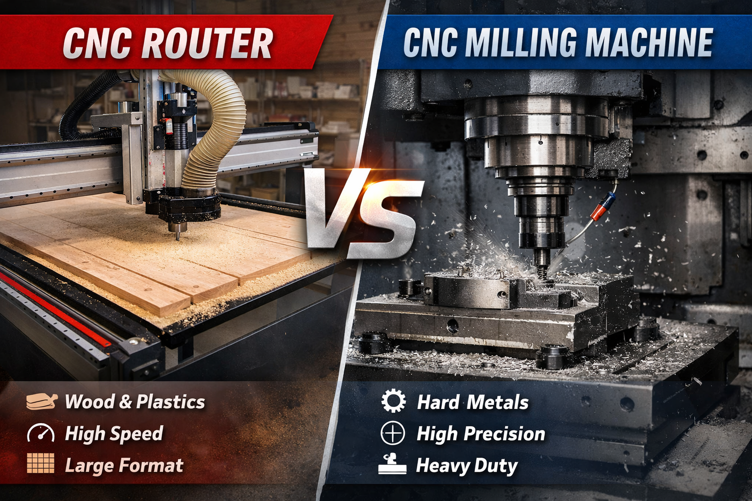 CNC Router vs Milling Machine