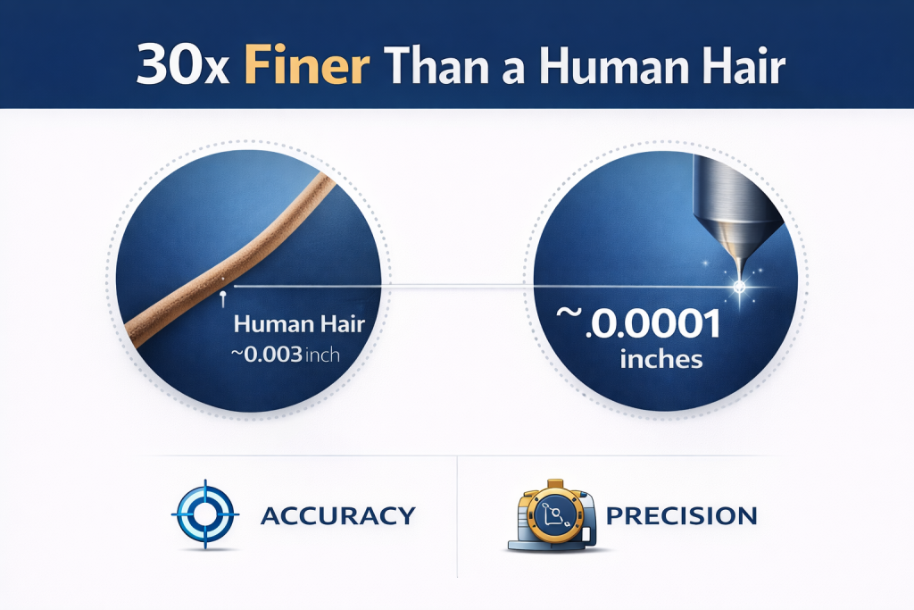 CNC cuts 30x finer than a Human Hair - Wurth Machinery CNC Precision Cuts 30x Finer Than a Human Hair