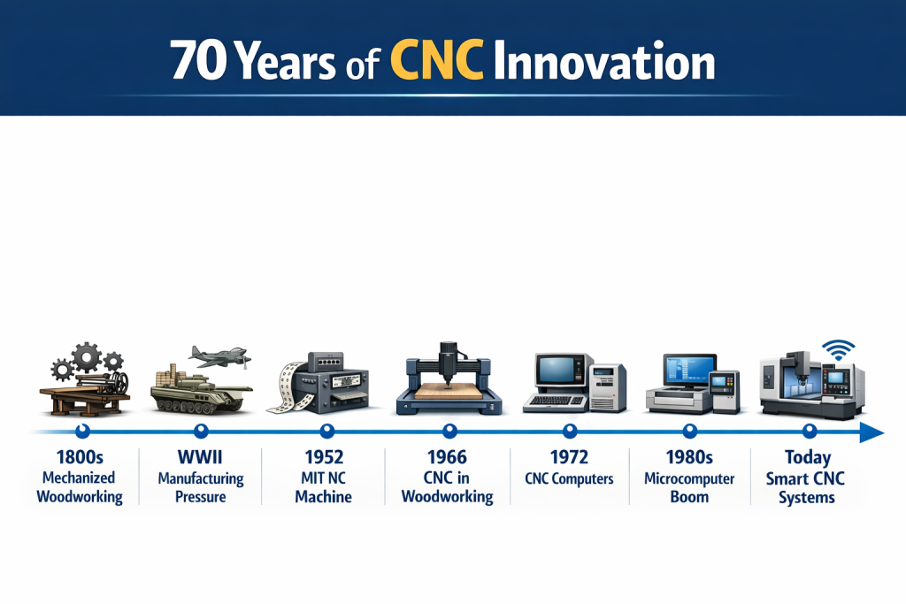 Timeline of CNC Innovation - Wurth Machinery Timeline of CNC Innovation: History of CNC Machine